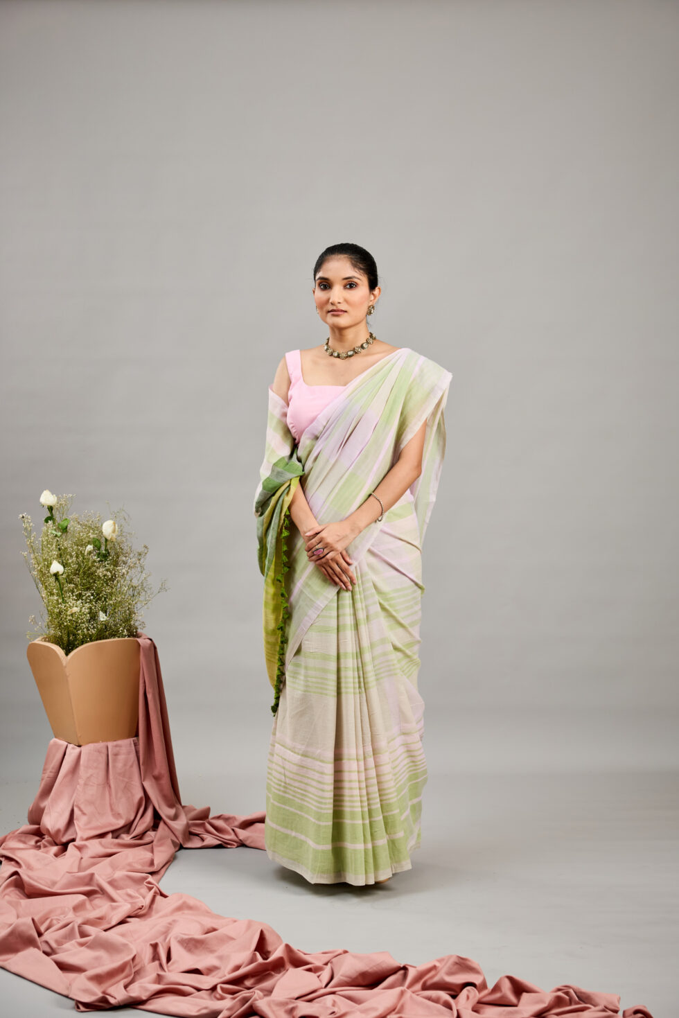 Green Pink Striped-2